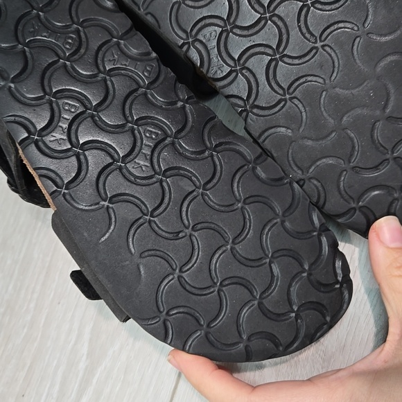 Birkis By Birkenstock Women Ankle Leather Flats Sandals Sz 37/6 Narrow - Picture 16 of 16